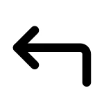 Corner Up Left SVG Icon